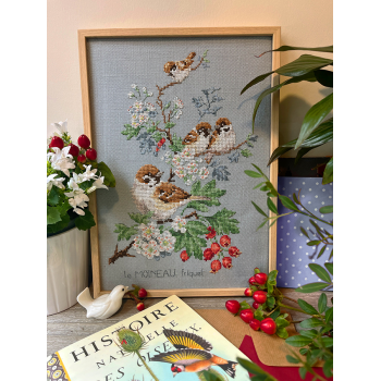 Linen «Moineaux» Study