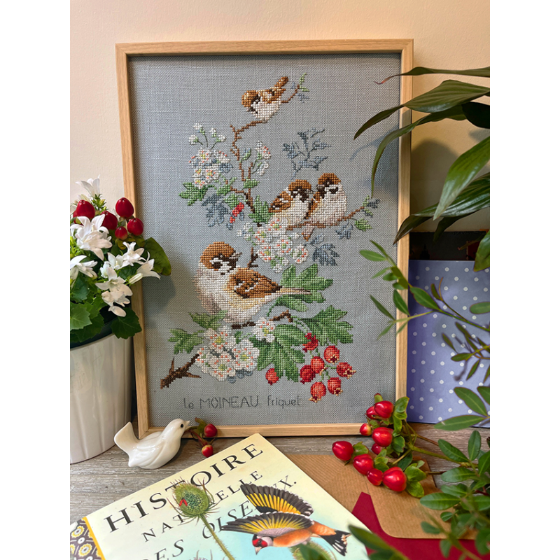 Linen «Moineaux» Study