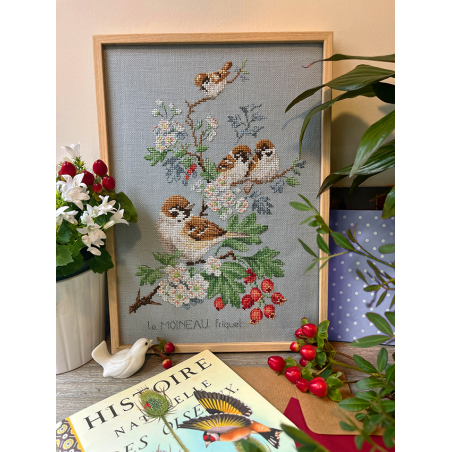 Linen «Moineaux» Study