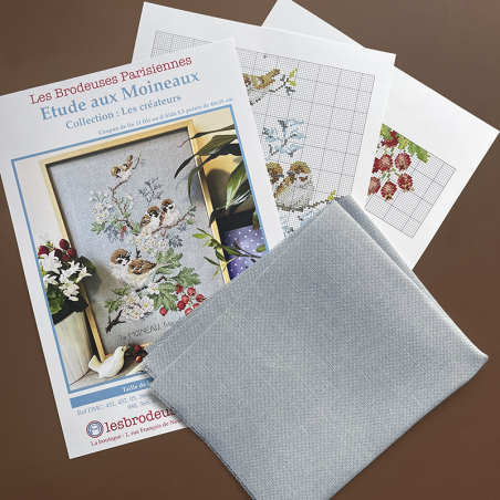 Linen «Moineaux» Study