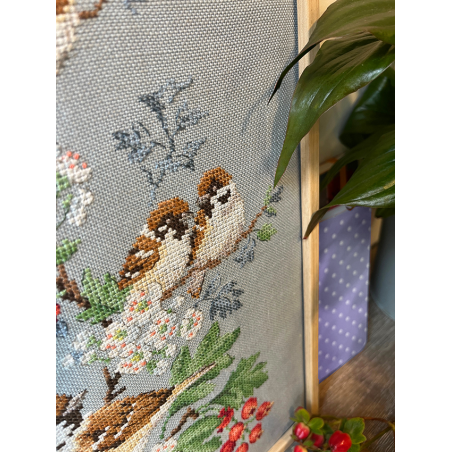 Linen «Moineaux» Study