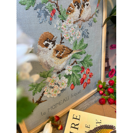 Linen «Moineaux» Study