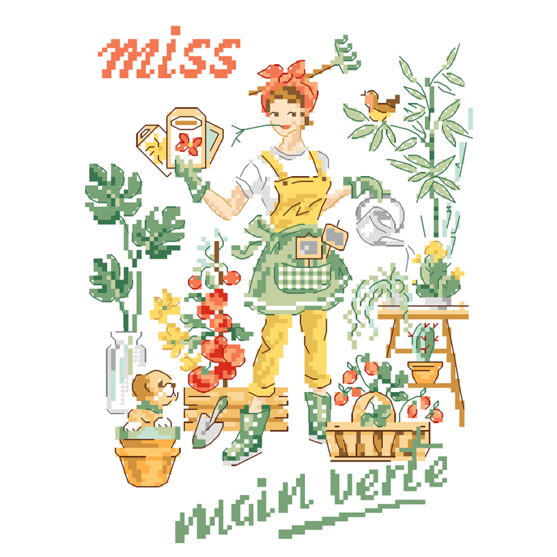 Digital Download (PDF) : Miss main verte