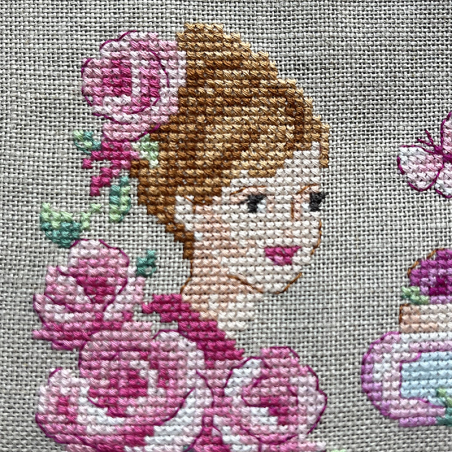 Lin : Maxi trousse «Eau de rose»