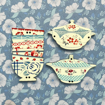 3 boutons «Digoin» N°6