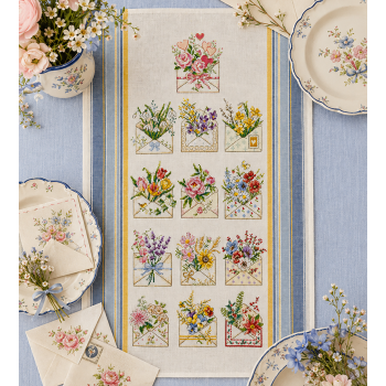 Linen «Year Calendar» Tea towel