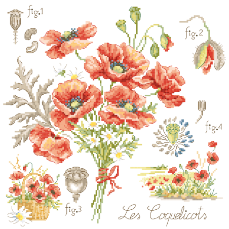 Aïda : Étude aux Coquelicots (maxi-grille)