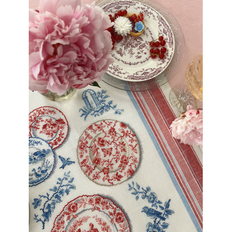 Aida «collection Toile de Jouy» Tea towel