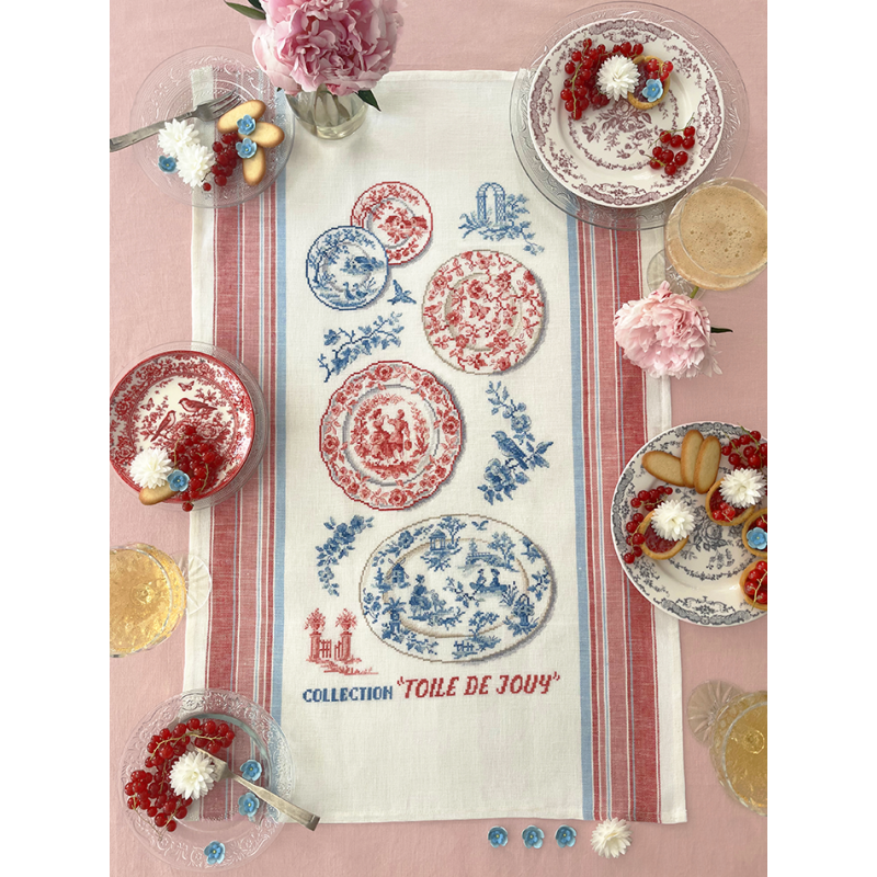 Aïda : Torchon «collection Toile de Jouy»