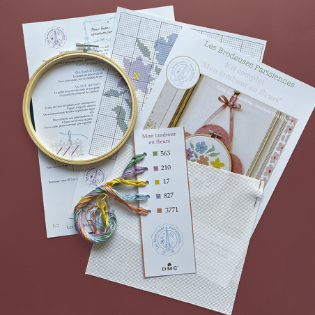 Complete kit Mon tambour en fleurs»