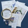 Kit complet «Mon tambour aux fleurs d'Asie»