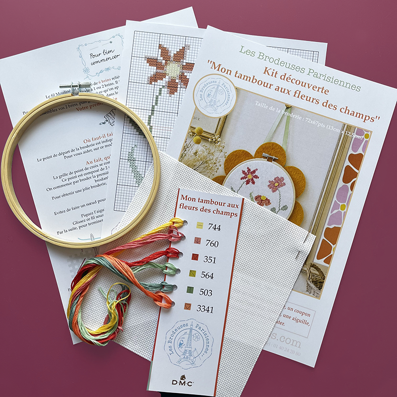 Complete kit «Mon tambour au fleurs des champs»