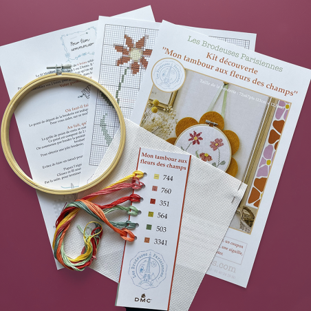 Kit complet «Mon tambour au fleurs des champs»