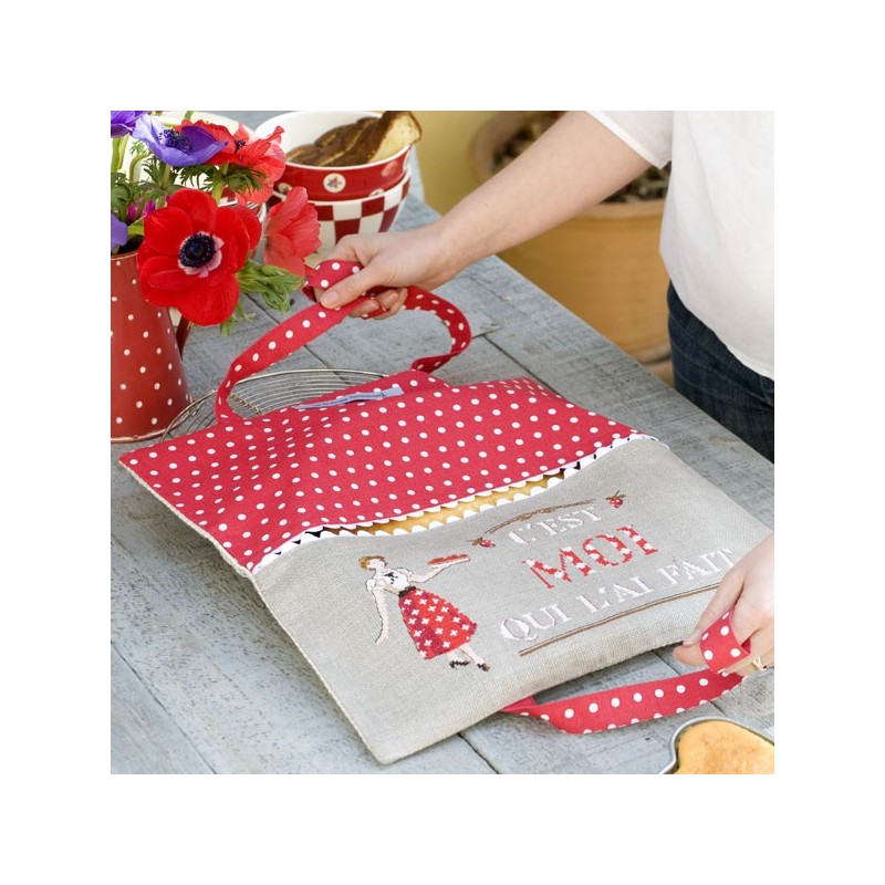 Sac porte tarte "A la fraise"