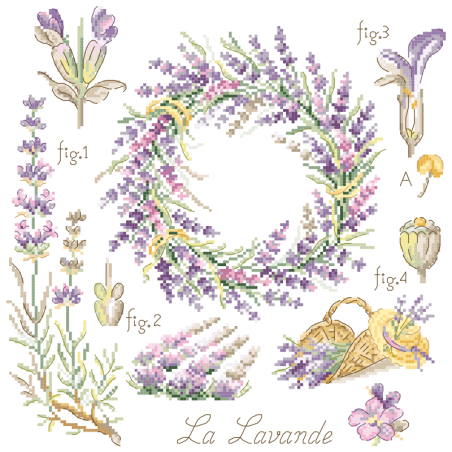 Lin : Étude à la Lavande (maxi-grille)