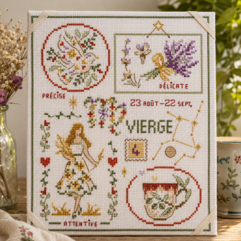 Grille : Signe du zodiaque «Vierge»