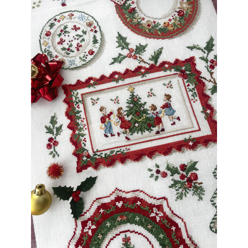 Lin : Torchon Collection «Jour de Noël»