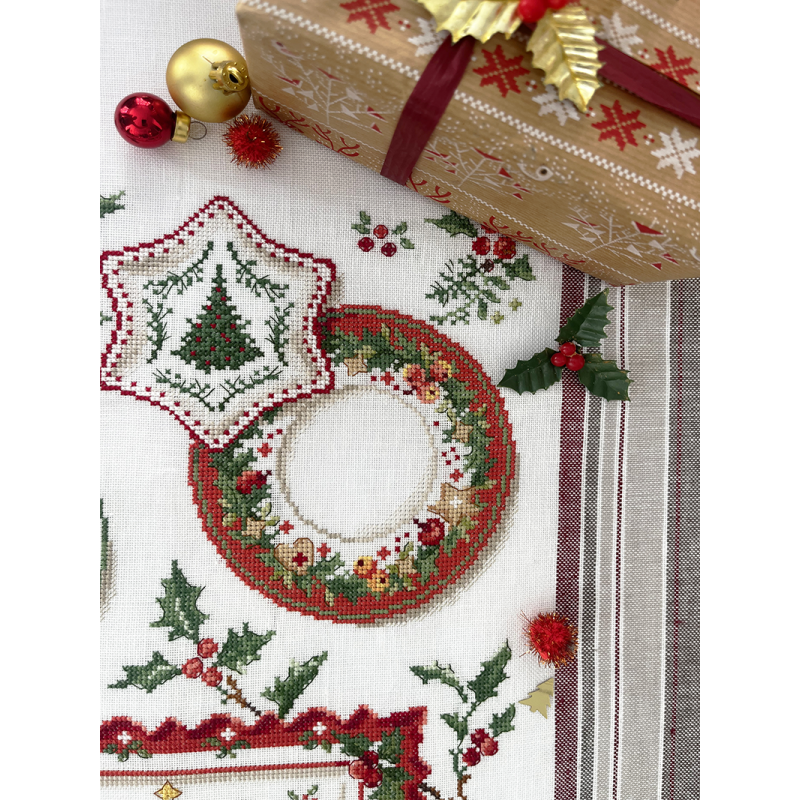 Lin : Torchon Collection «Jour de Noël»