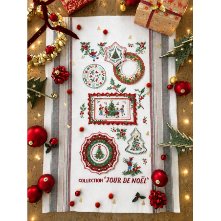 Linen : Collection «Jour de Noël» Tea towel
