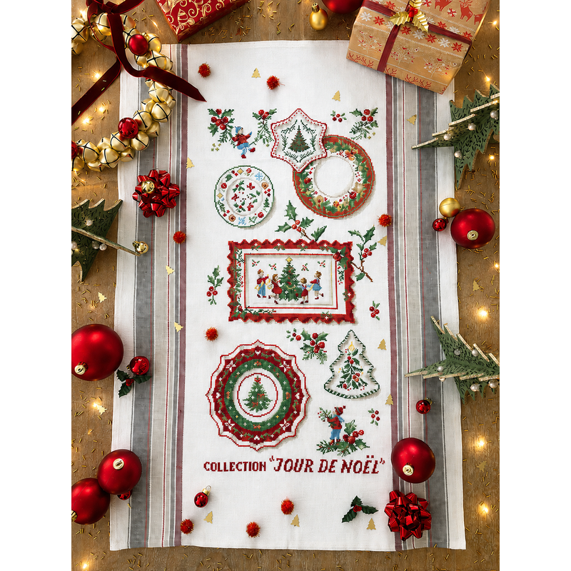 Aïda : Torchon Collection «Jour de Noël»