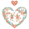 Aida «Noël de tout cœur» Tea towel