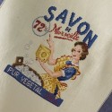 Aïda : Torchon «Savon de Marseille» à broder au point de croix